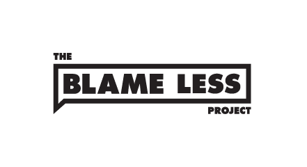 Blame Less Project Black Logo